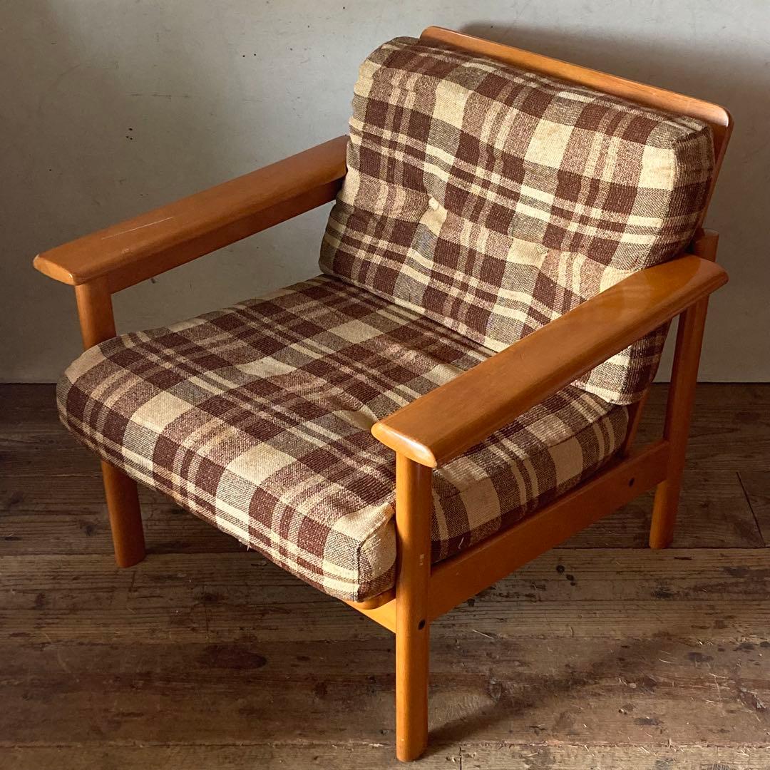 ヴィンテージ オールドカリモク 1人掛け ソファ イージーチェア 1