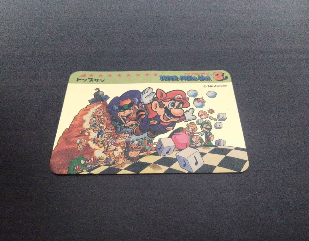 トップサン　スーパーマリオブラザーズ3　カード　金色