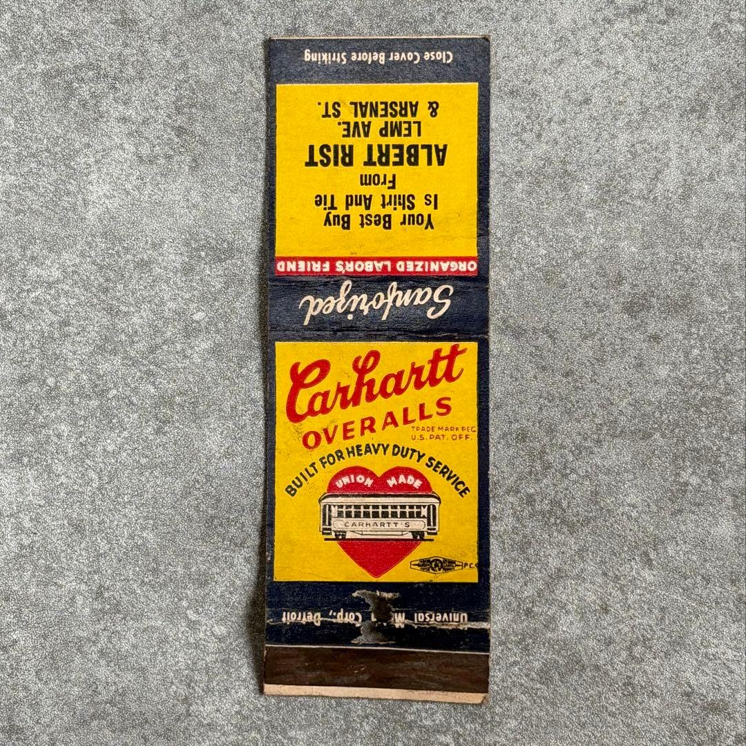 〜40s CARHARTT カーハート マッチカバー ワーク オーバーオール