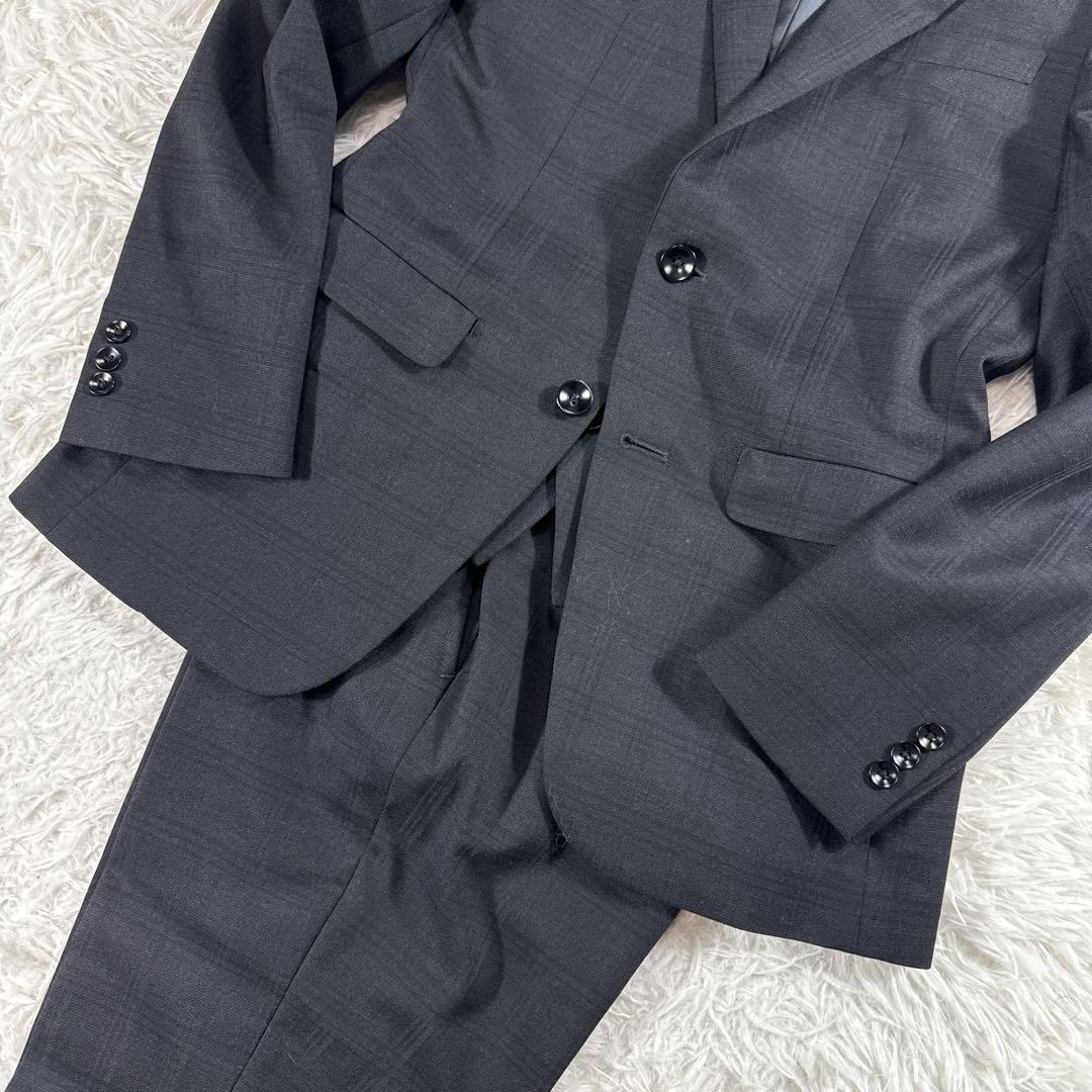 スーツセレクト スリーピーススーツ シャドーチェック メンズ Y4 スリム