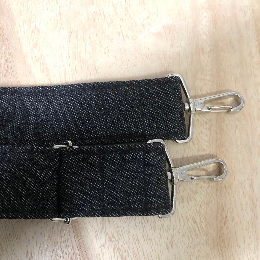 けぃ　トートバッグ　ブラック　ショルダーベルト付き