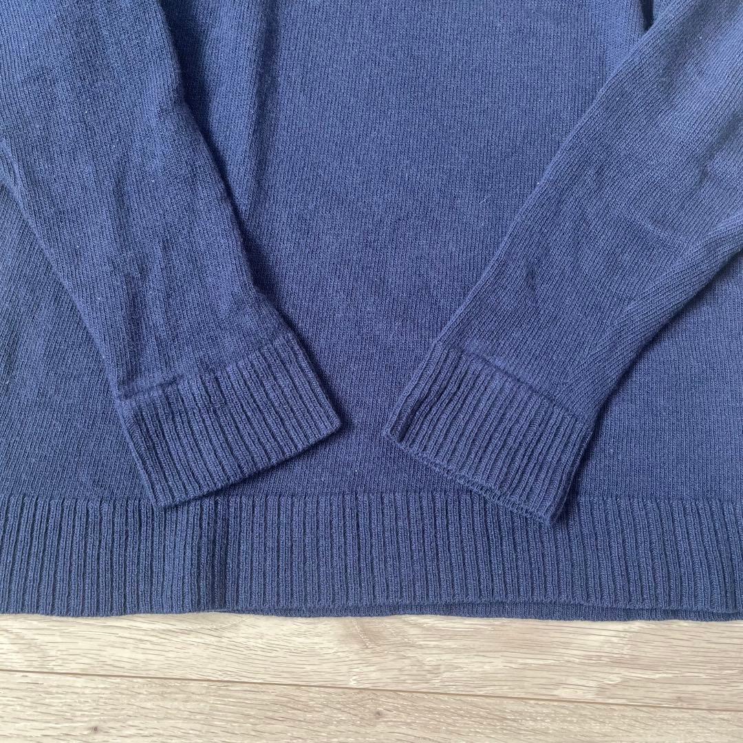 LOEWE ロエベ アナグラム刺繍 ウールニット ネイビー イタリア製