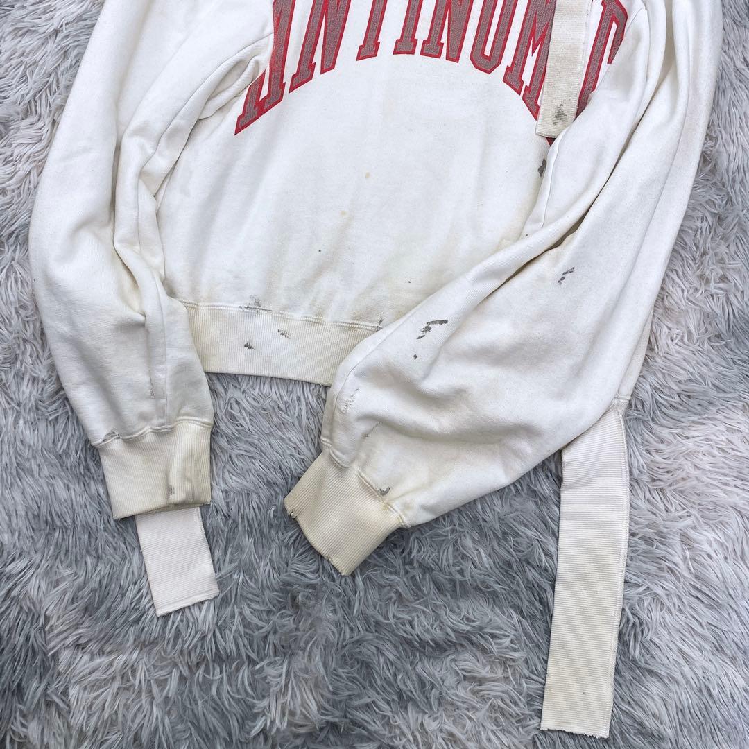 22AW ミハラヤスヒロ ビンテージ加工スウェット ドッキング襤褸