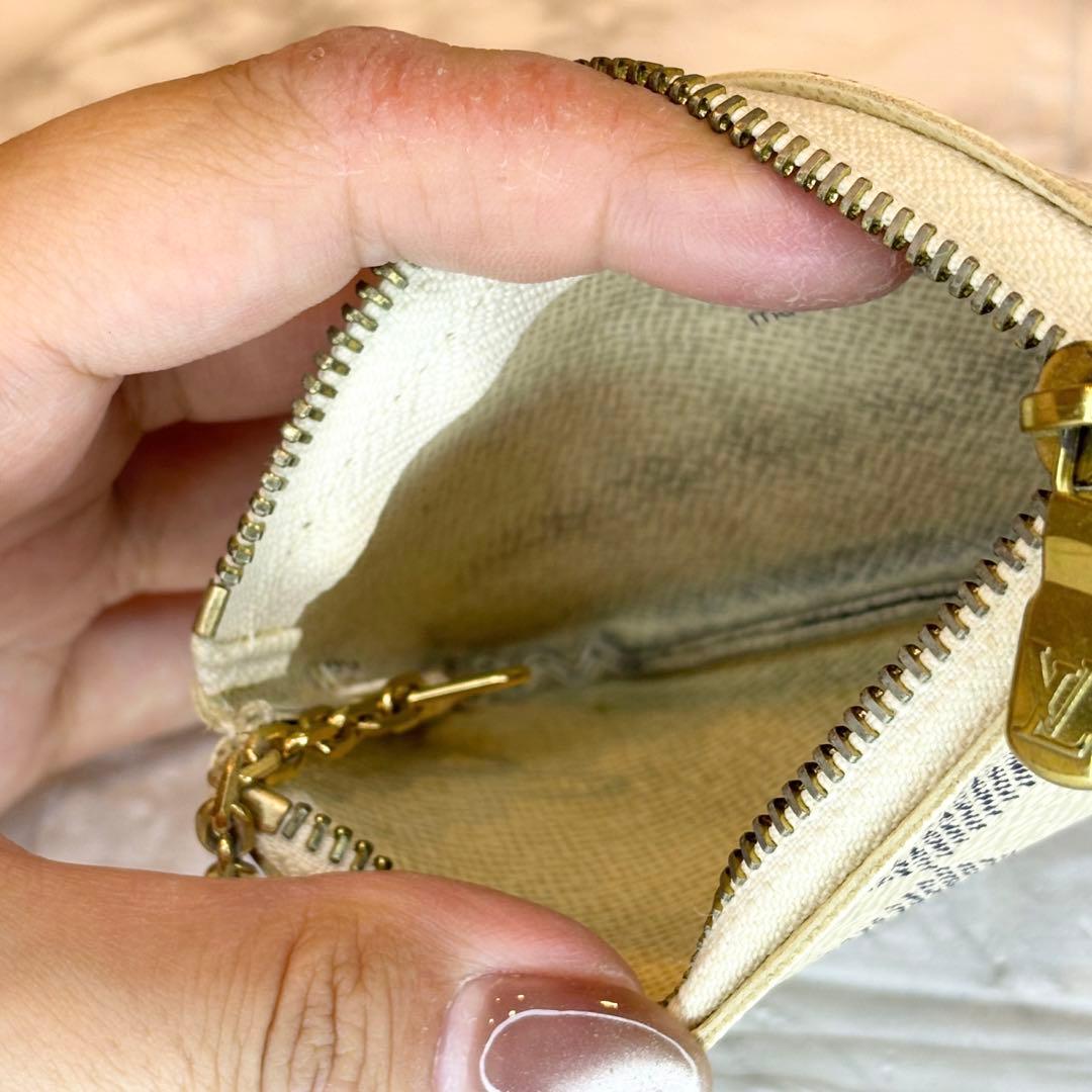 ルイヴィトン LV ポシェット クレ 小銭入れ ケース ダミエアズール