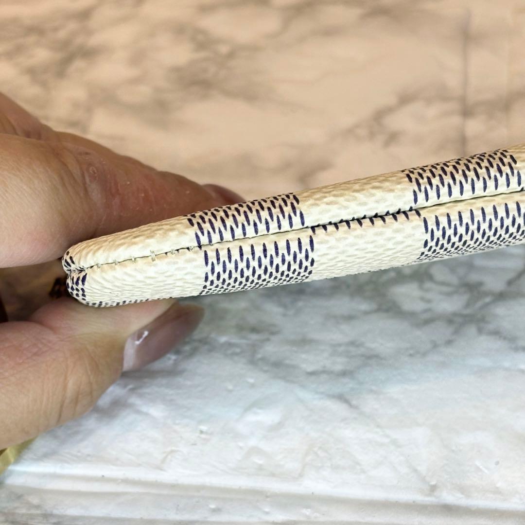 ルイヴィトン LV ポシェット クレ 小銭入れ ケース ダミエアズール