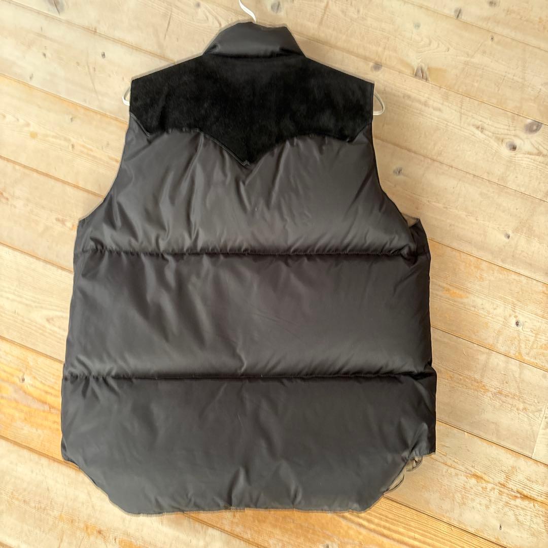 NEIGHBORHOOD ブラック ダウンベスト ロッキーマウンテンコラボ