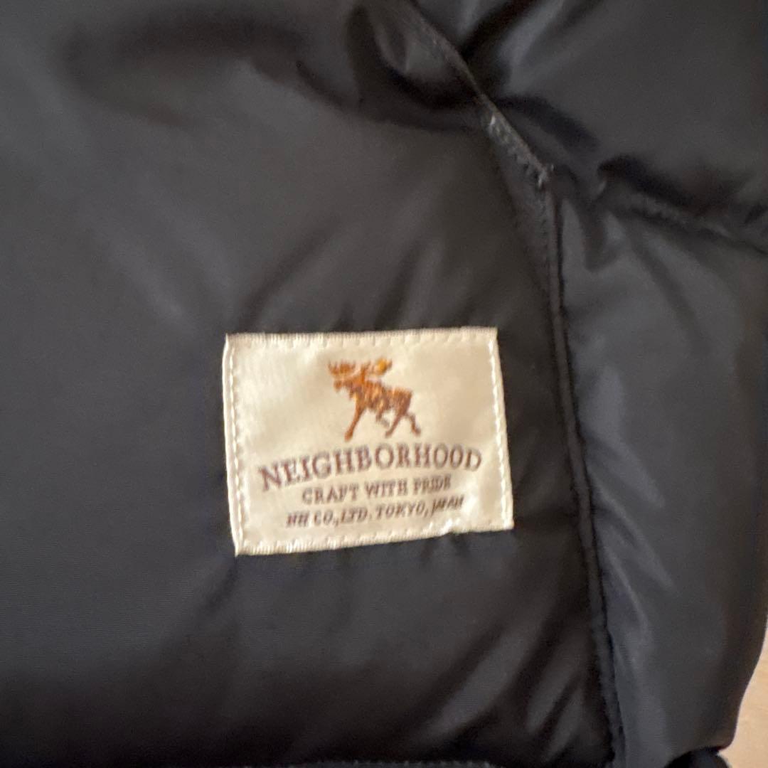 NEIGHBORHOOD ブラック ダウンベスト ロッキーマウンテンコラボ