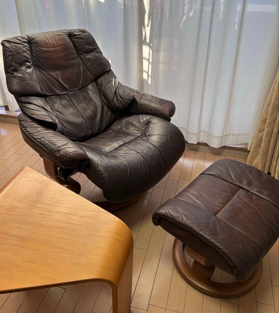 ①エコーネスEKORNES レノRENO ストレスレスチェア
