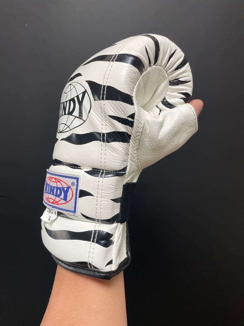 WINDY(ウィンディ) ゼブラ柄　パンチンググローブ　レガース