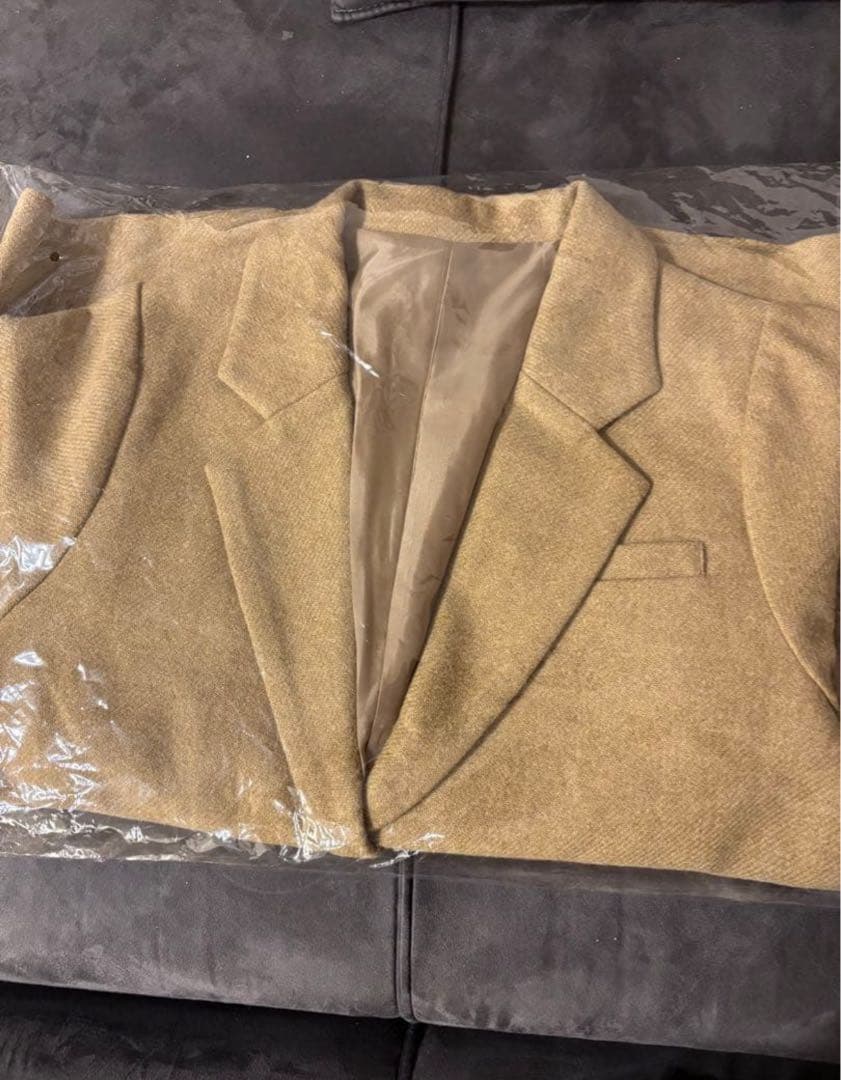 ジャケット・アウター Eaphi WOOL TWEED JACKET CAMEL