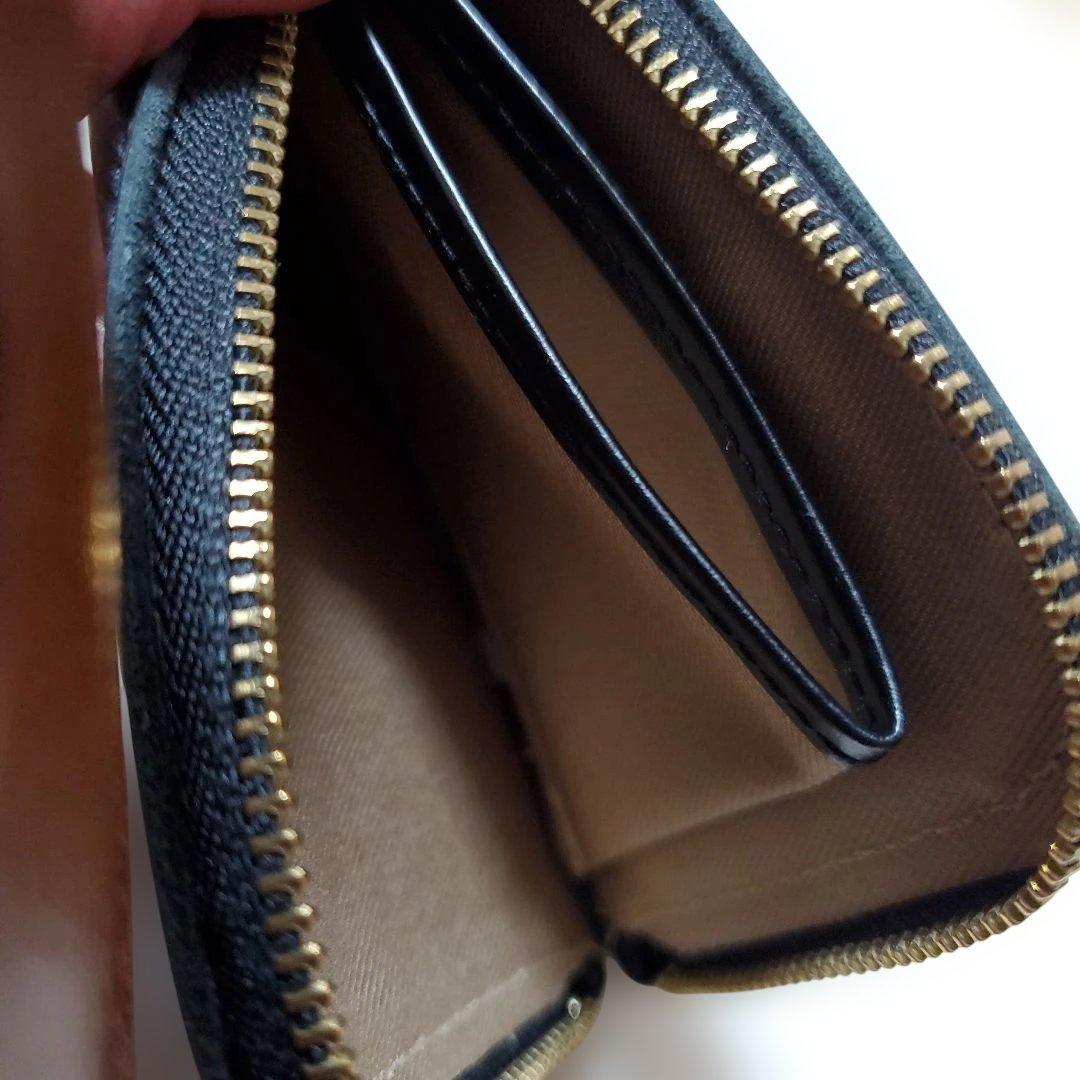 konpeitou　ブラック OUR スリムなレザーミディアム財布