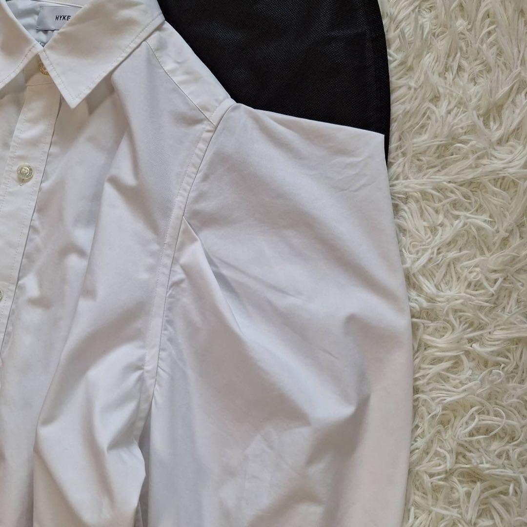 美品✨HYKE×BIOTOP 別注 定価4.6万 ロングシャツワンピース