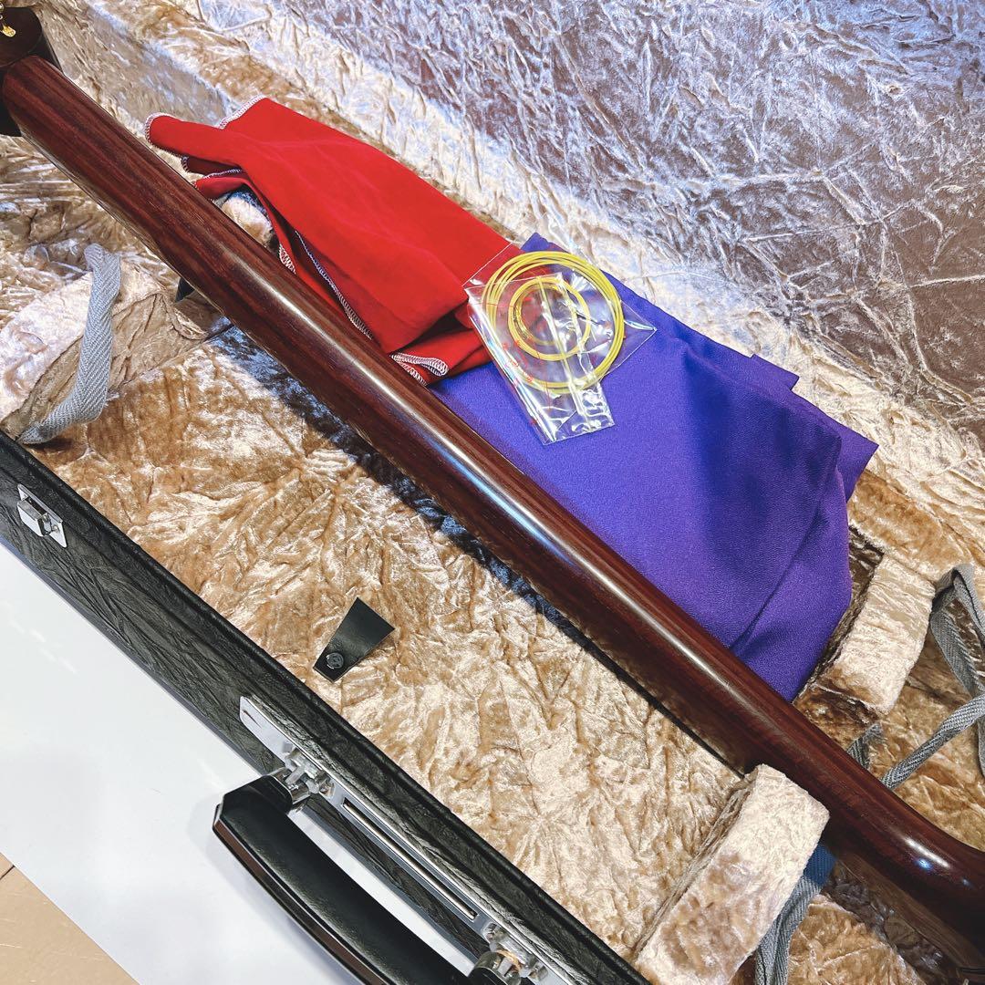 【津軽三味線】　太棹　紅木　東さわり　高級