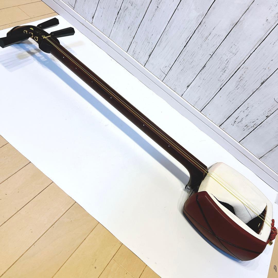 【津軽三味線】　太棹　紅木　東さわり　高級