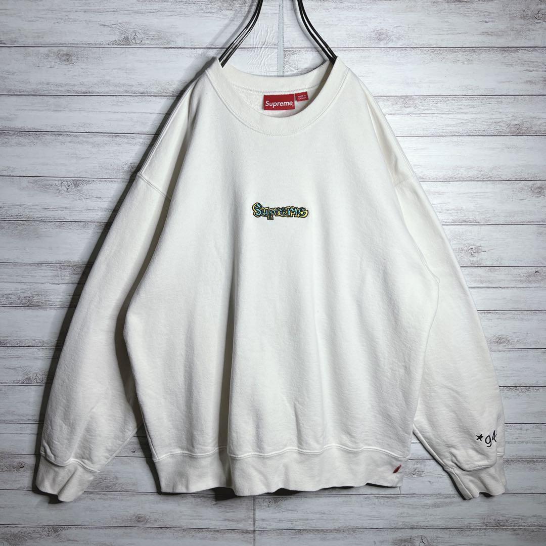 【入手困難!!】シュプリーム ✈︎カナダ製 刺繍 トレーナー 肉厚 裏起毛