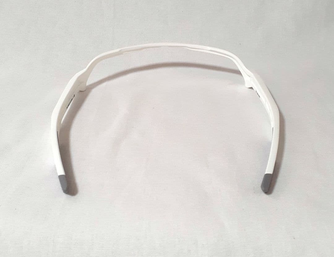 100% S3 マットホワイト フレーム、ノーズブリッジ、ノーズパッド２種