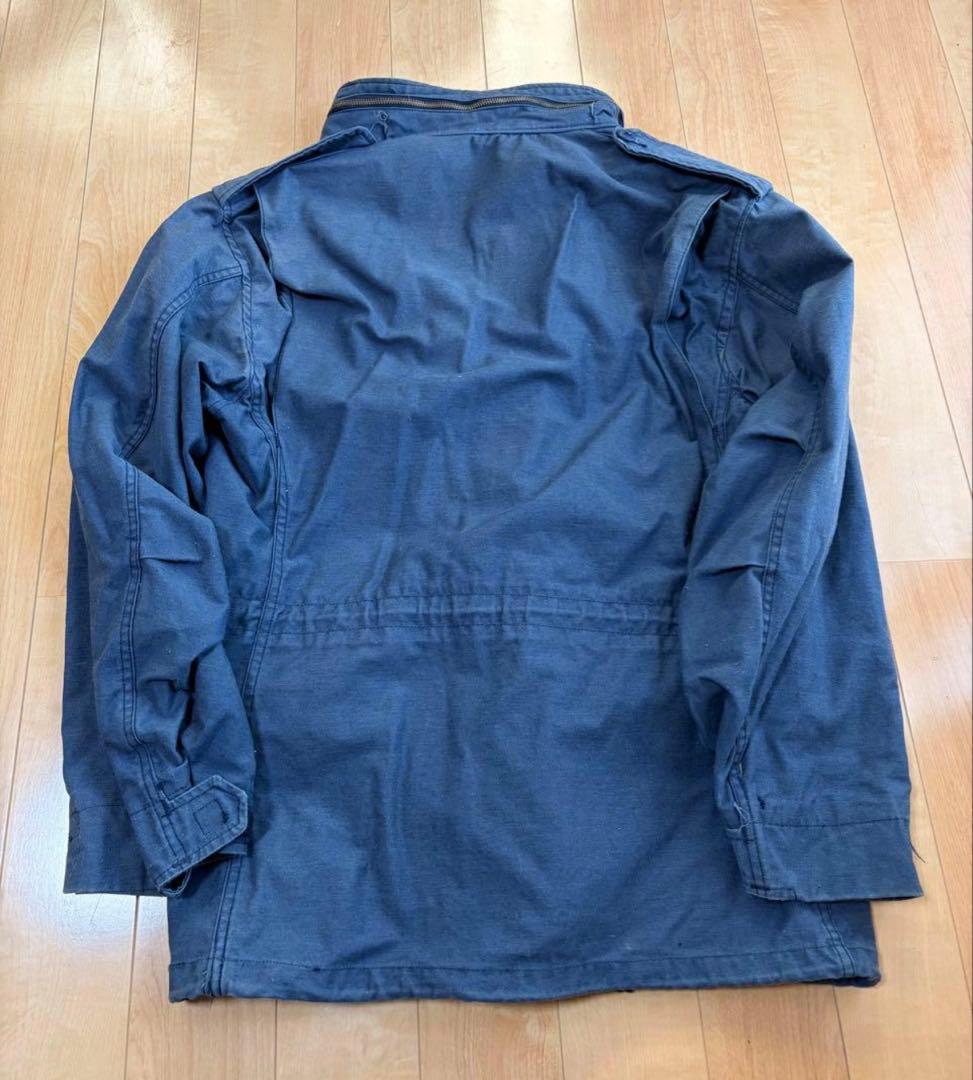 1990s ALPHA M-65 FIELD JACKET 青　旧ロゴ