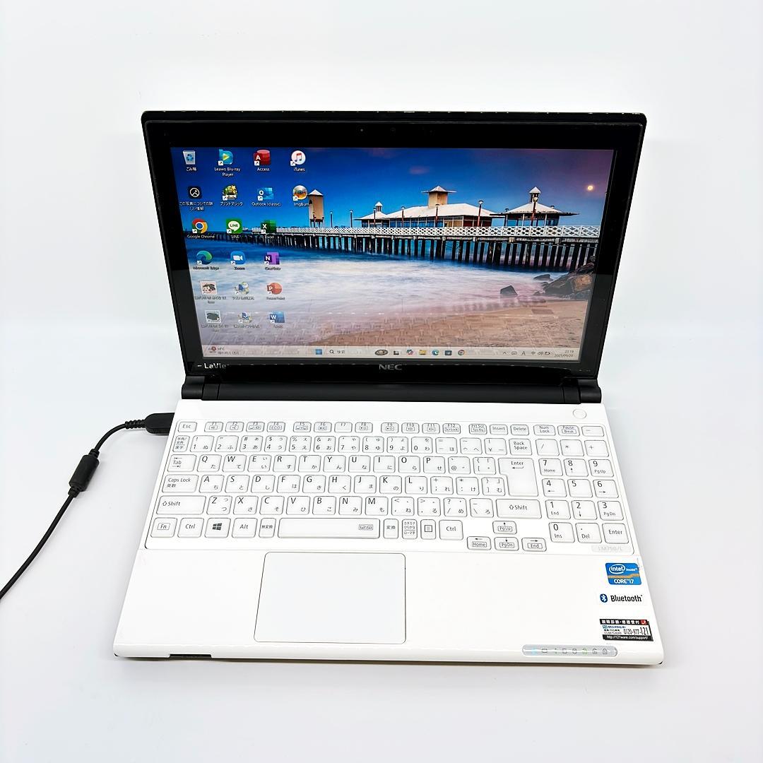 NECノートパソコン Win11 Corei7 新品SSD office A12