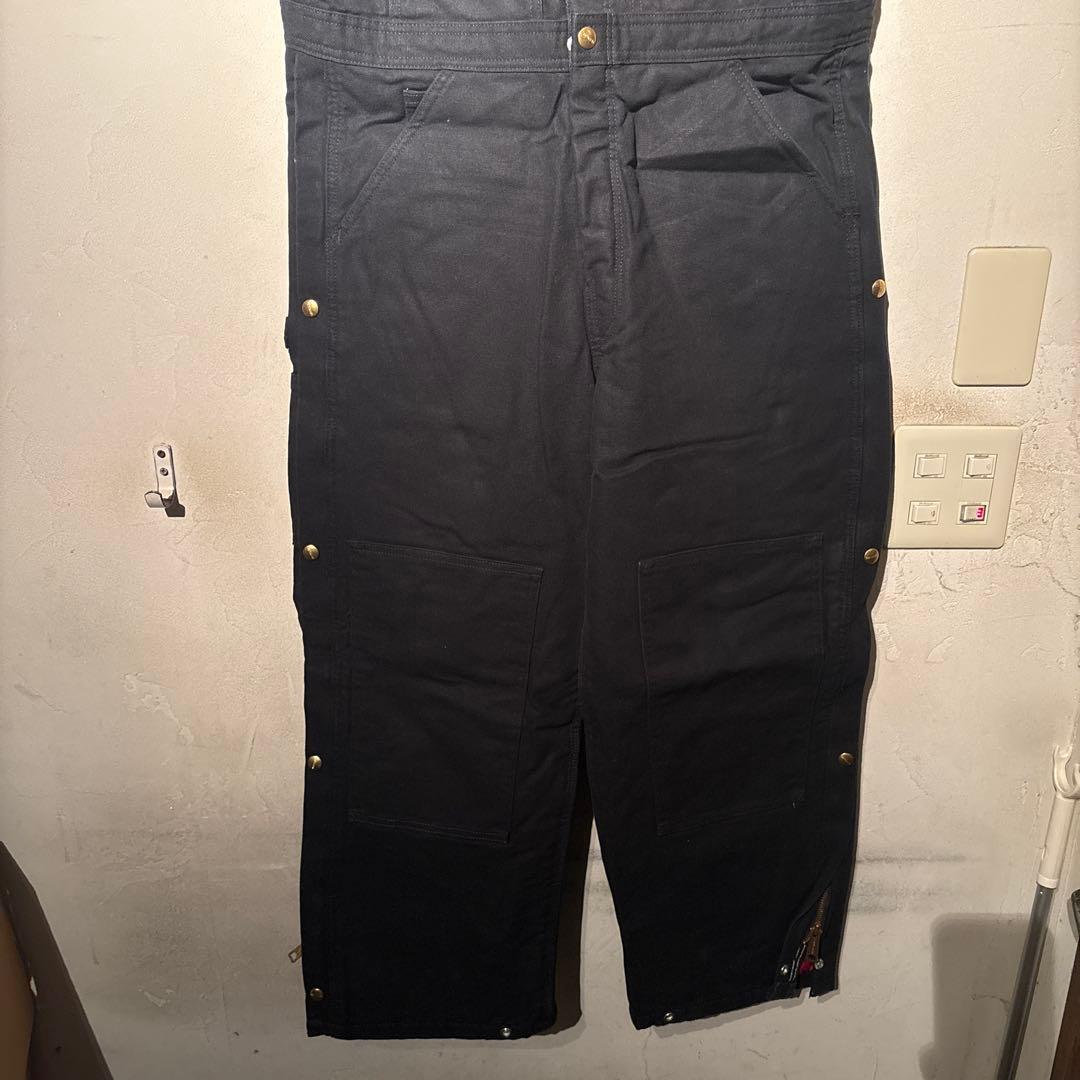 Carhartt オーバーオール　黒 made in Mexico
