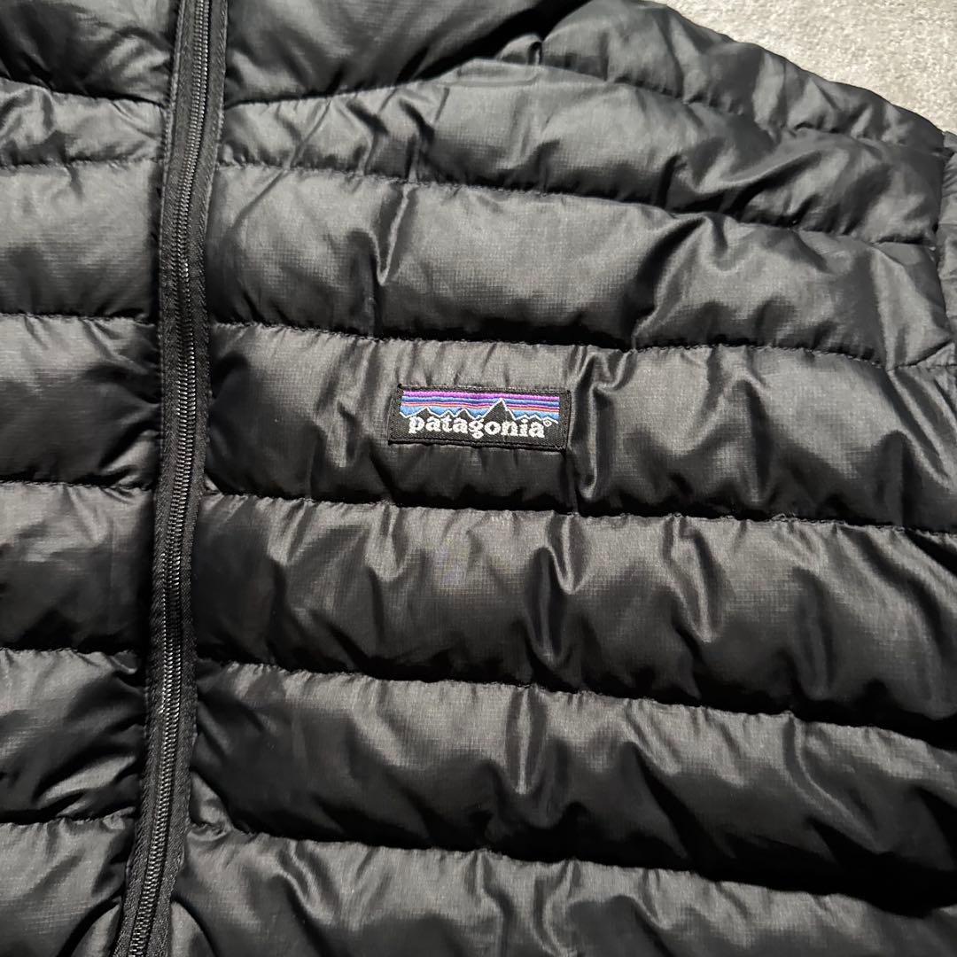 00s Patagonia ダウンセーターフーディー ブラック S