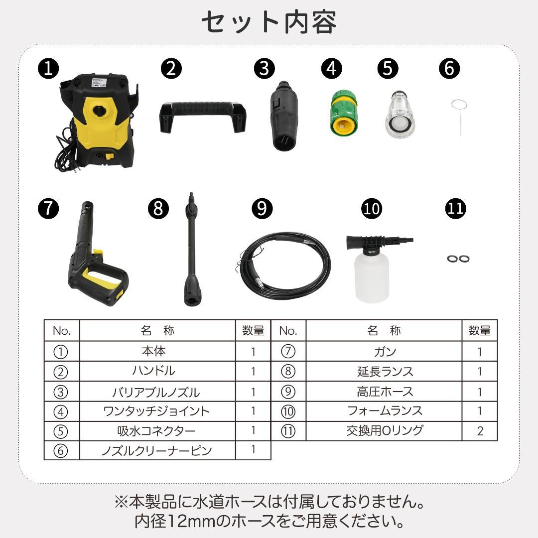 高圧洗浄機 圧倒的な洗浄力 許容圧力：14MPa 吐出水量：5.5L/min