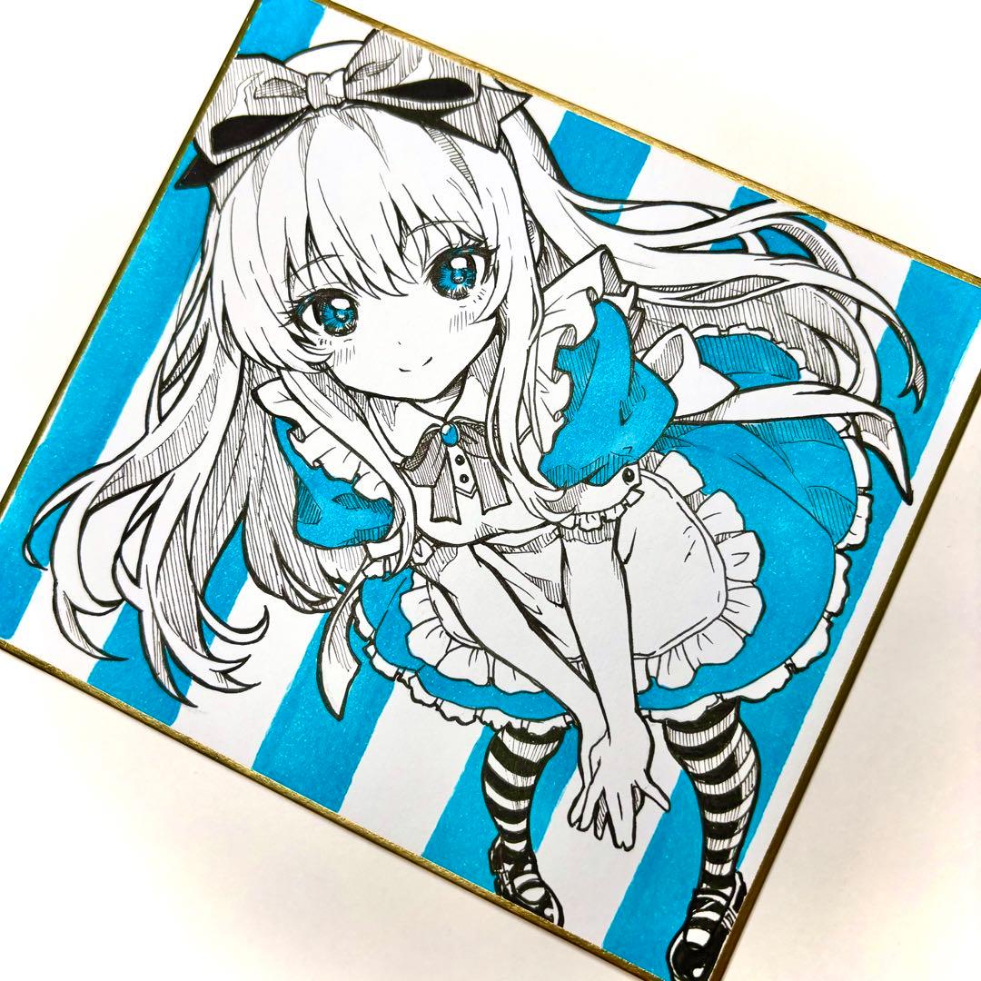 も*丼様 オリジナル 手描きイラスト アナログ　アリス