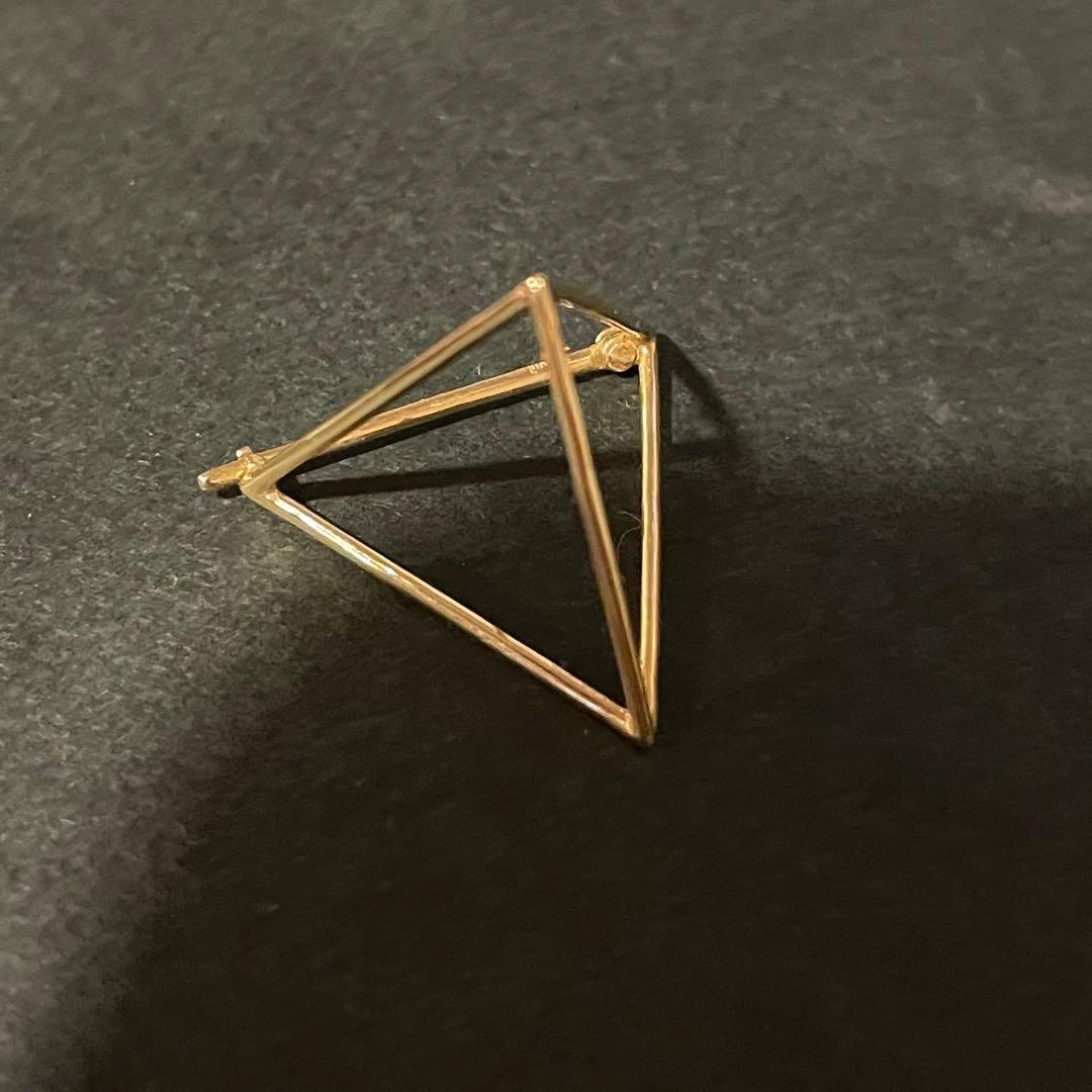shihara triangle pierce 18k 箱　巾着付