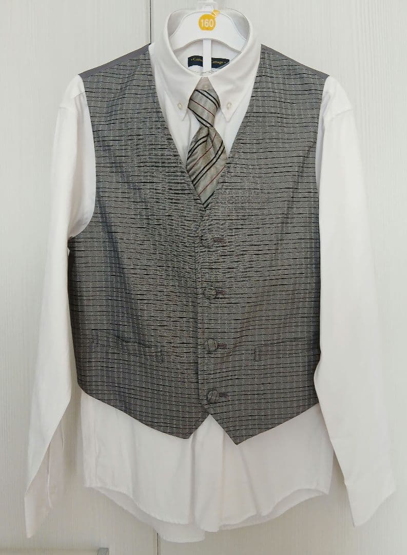 【キャサリンコテージ】160男児 ベスト付 フォーマルスーツ　卒業入学式