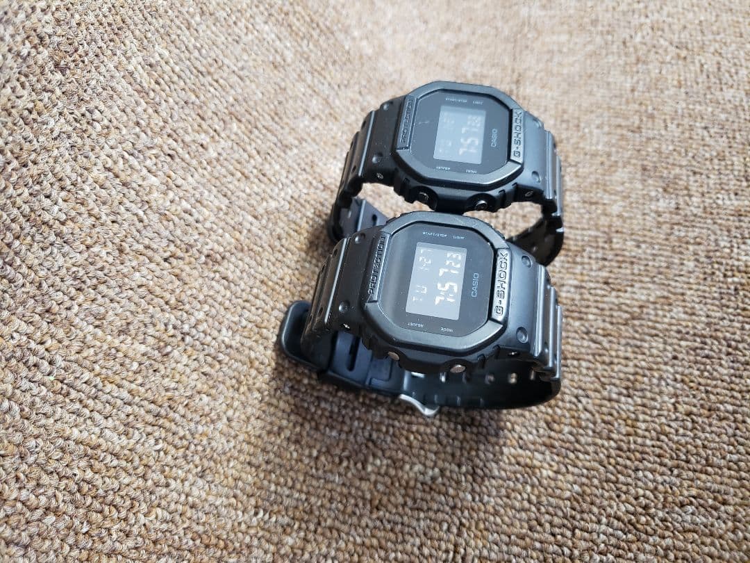 2本セットCASIO DW-5600BB 正常稼働品 G-SHOCK Gショック