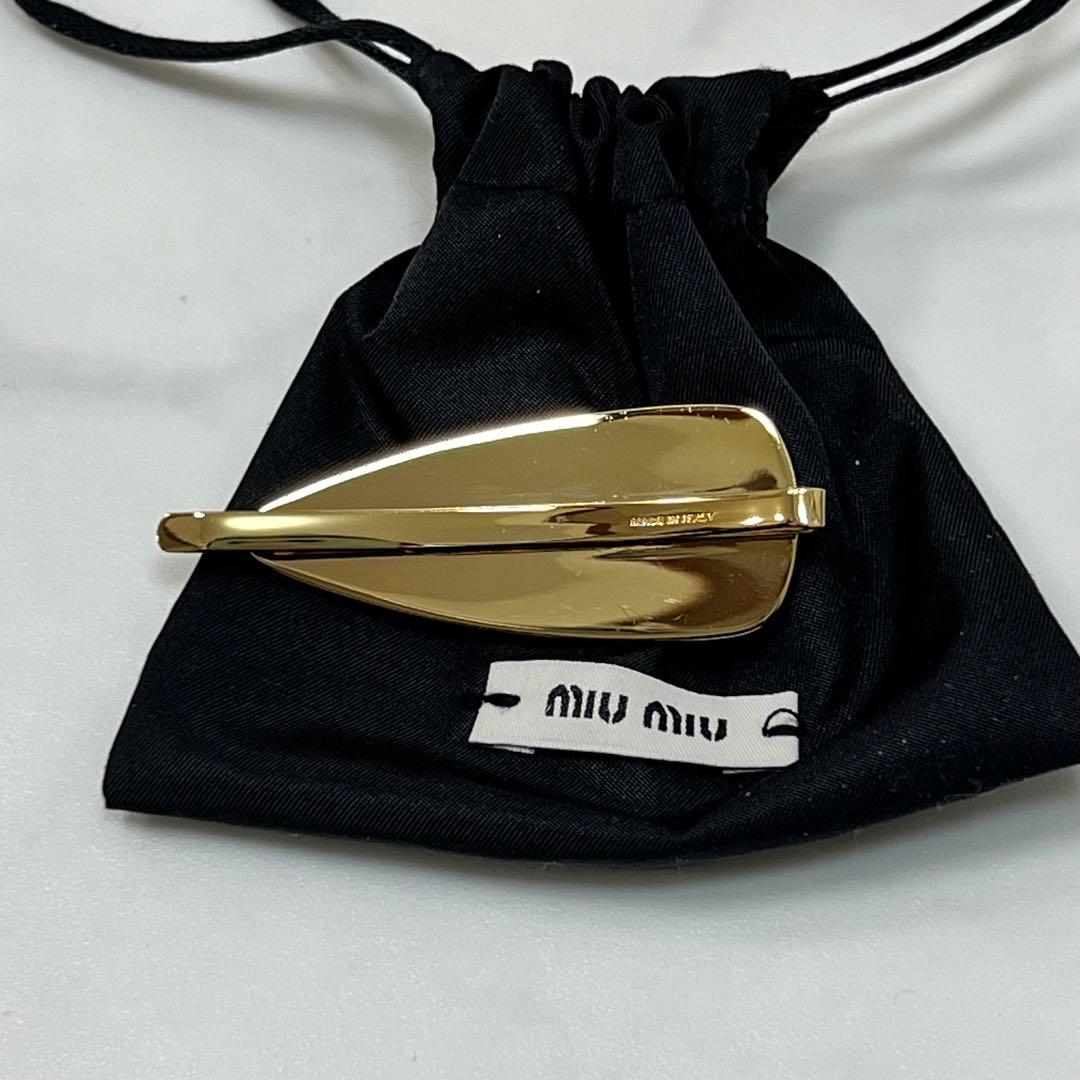 ぴのきお様 MIU MIU ミュウミュウ エナメル メタル ヘア クリップ