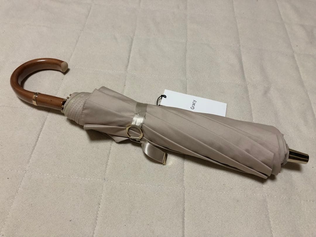 283新品GRACYグレイシー Silhotte2段折りたたみ傘 晴雨兼用日傘