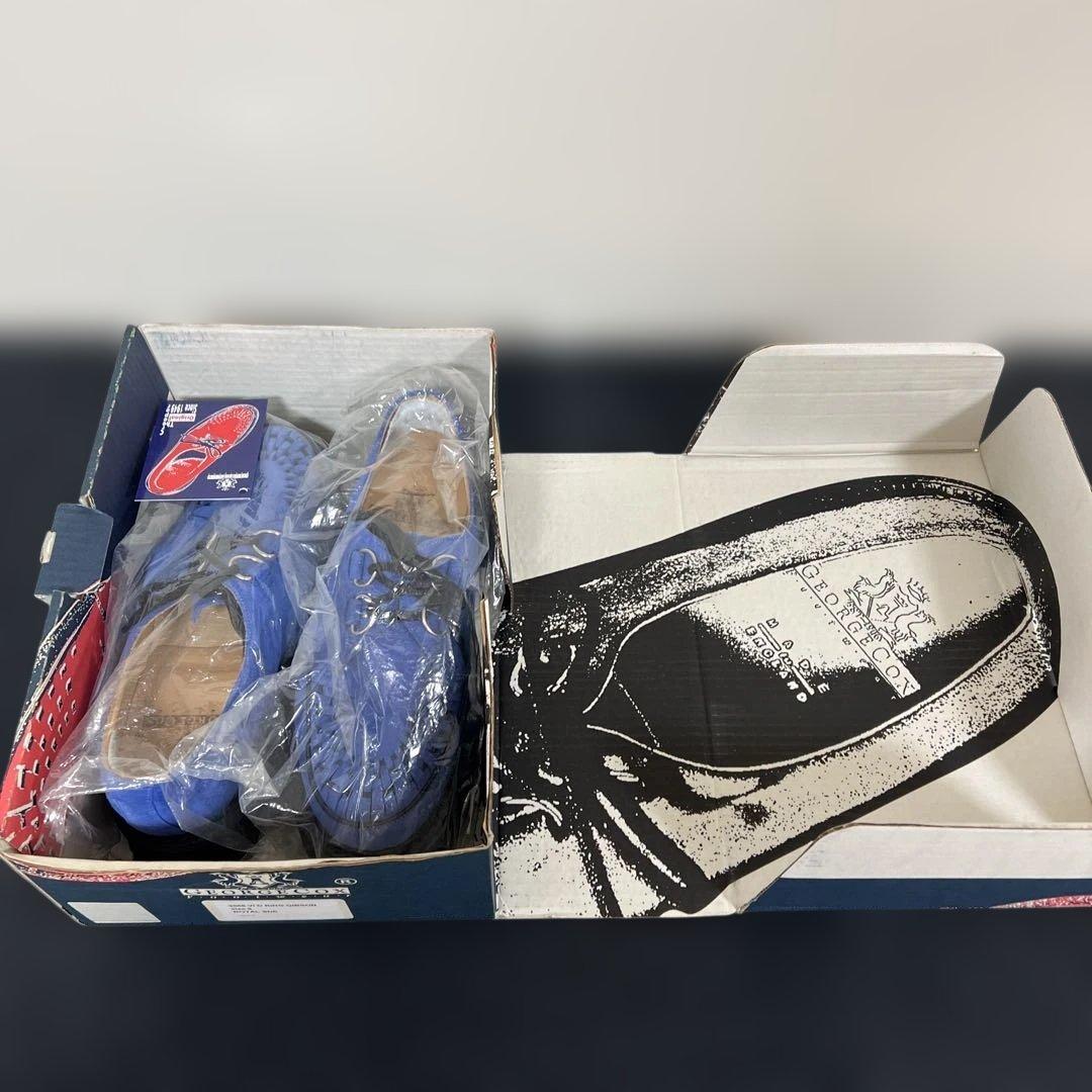 ジ*郎様 E COX ギブソン 3588 ロイヤルブルースエード UK