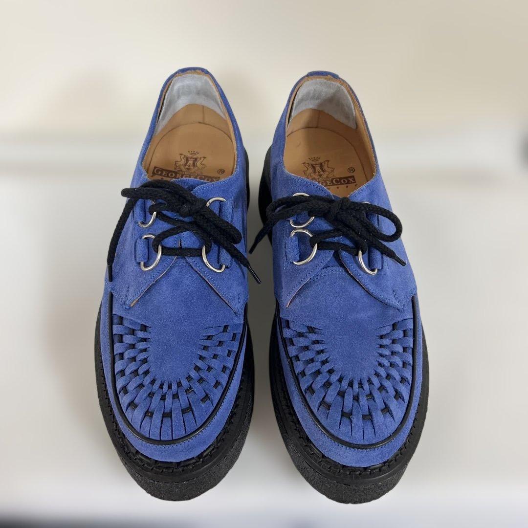 ジ*郎様 E COX ギブソン 3588 ロイヤルブルースエード UK