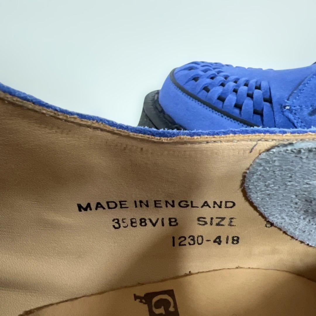 ジ*郎様 E COX ギブソン 3588 ロイヤルブルースエード UK