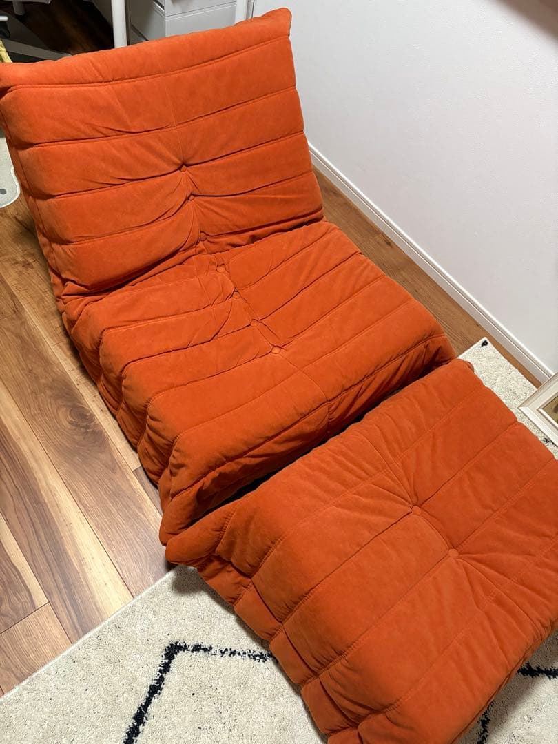 【美品・送料無料】トーゴ togo 一人掛けソファ オットマンセット販売