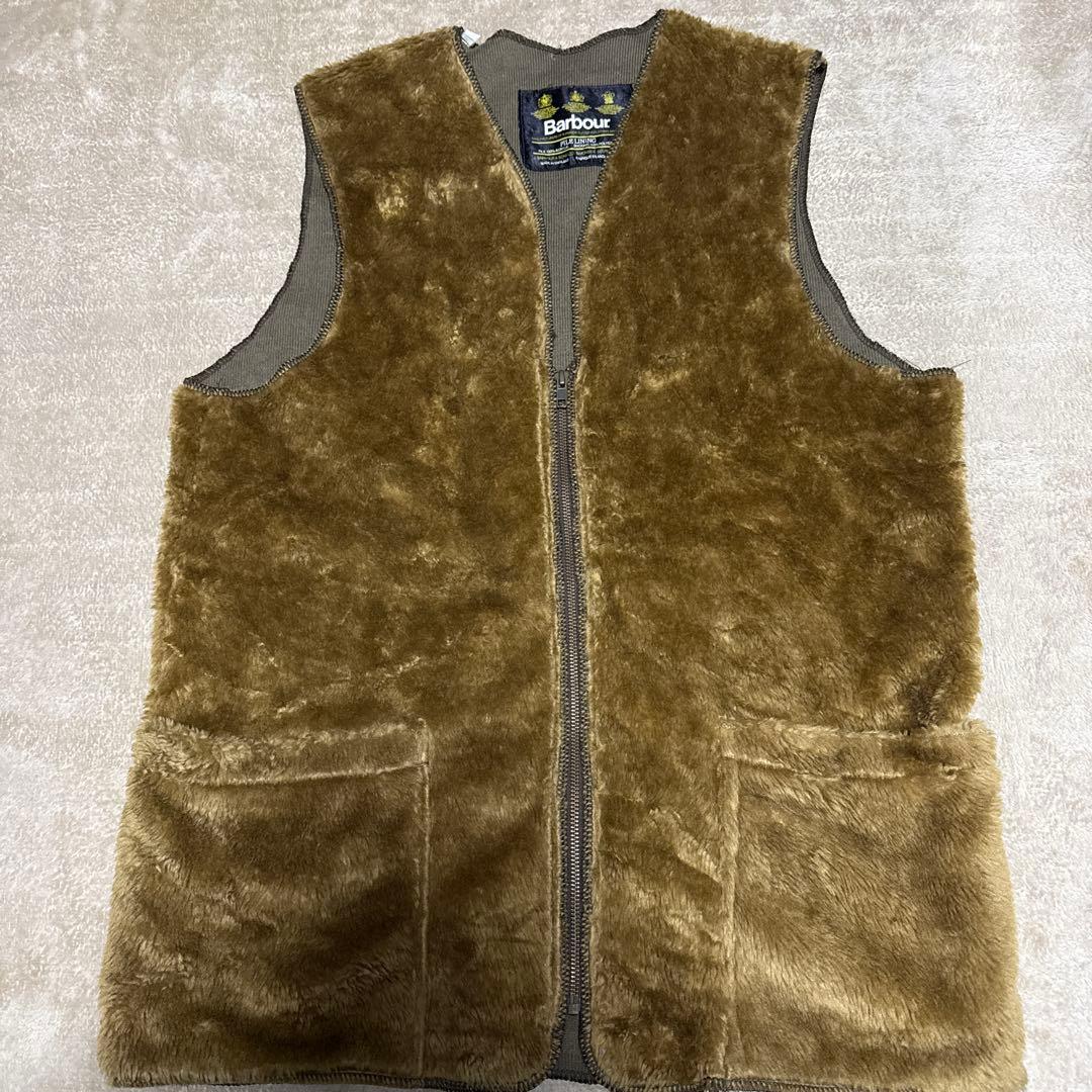 Barbour フリースライニング ベスト ブラウン