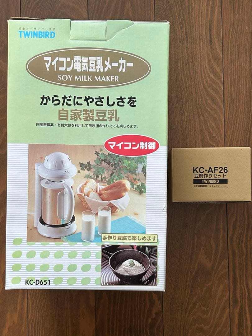 【未使用】豆乳家族　マイコン電気 豆乳メーカー　KC-D651ツインバード