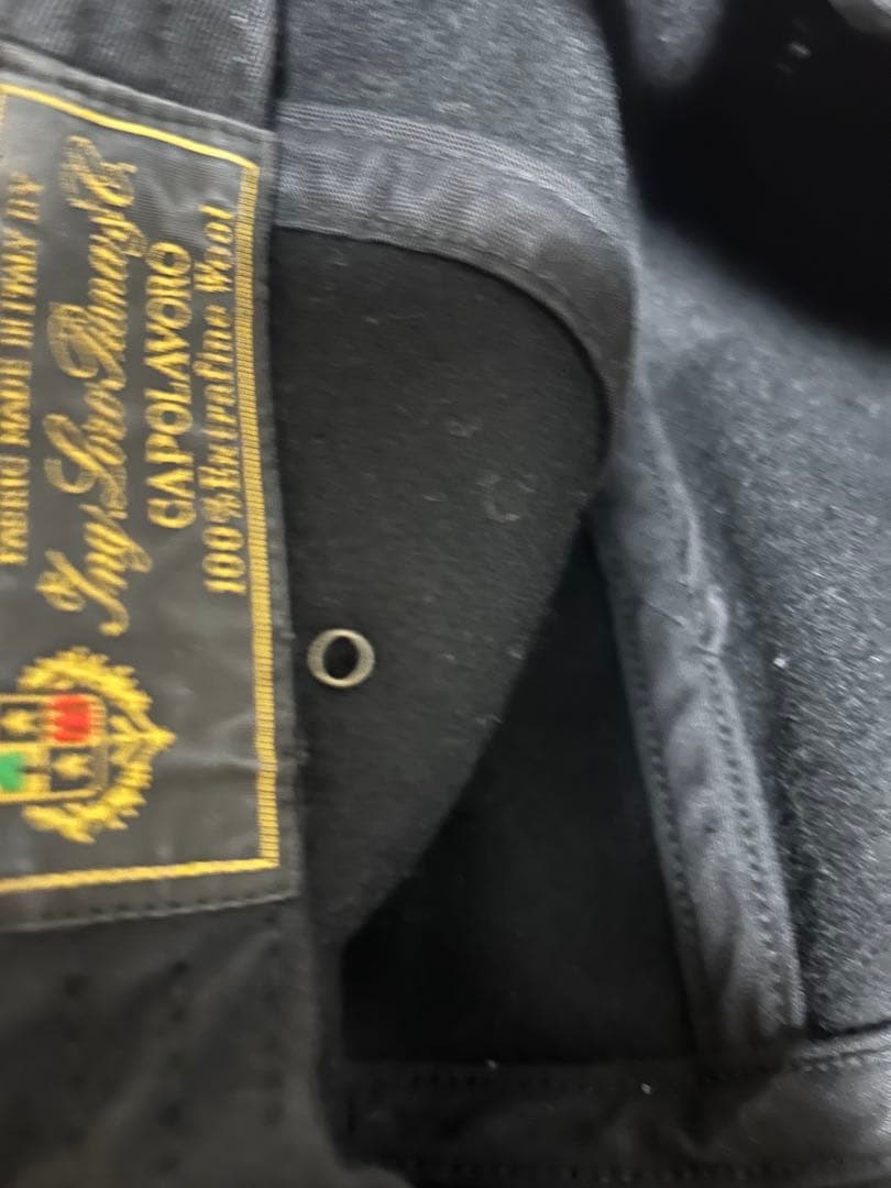 Supreme 黒キャップ ウール素材