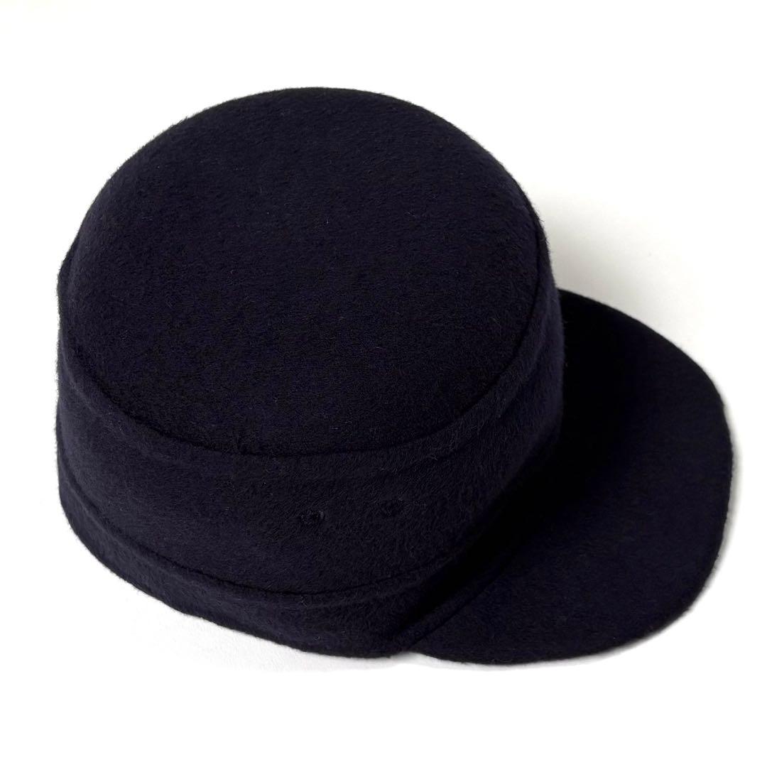 美品 DIOR オブリーク リバーシブルキャップ 56 キャスケット ウール