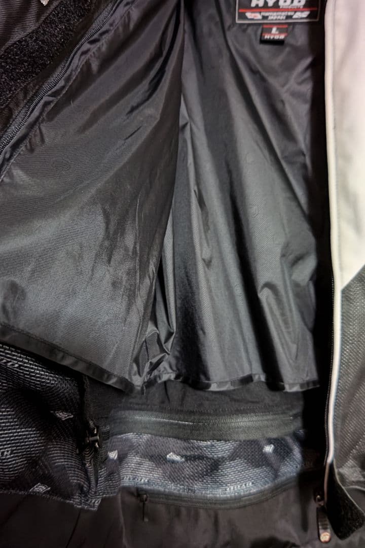 こじHYODフード付きメッシュジャケット グレー/オレンジメンズLサイズ