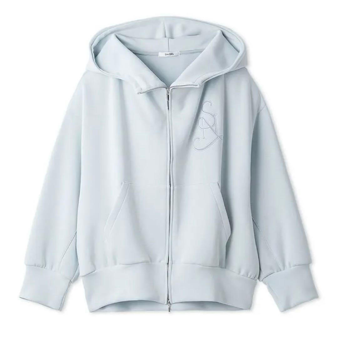 SNIDEL スナイデル エンブレムボンディングパーカー アウター LBLU
