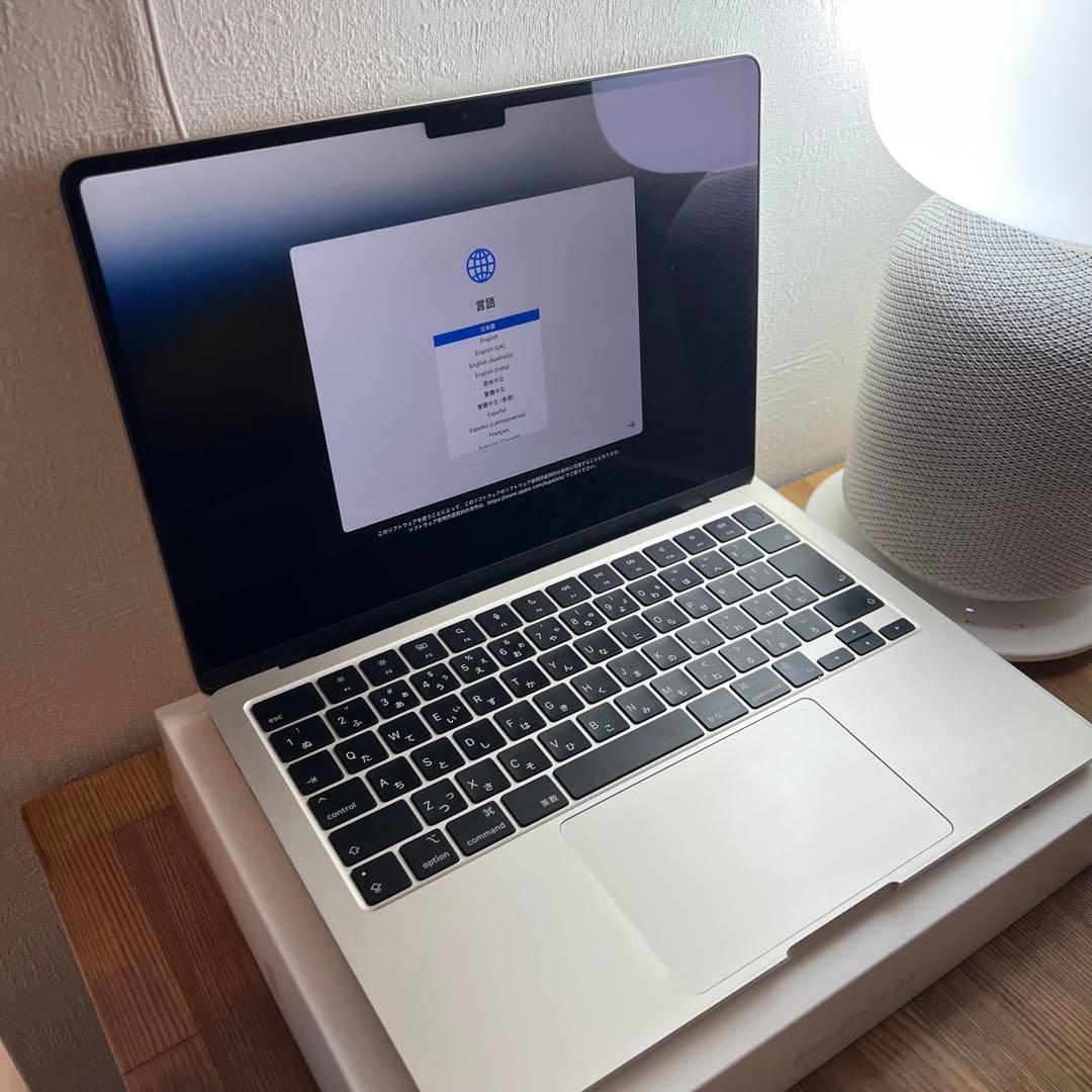 MacBookAir M2 16GB 256GB スターライト