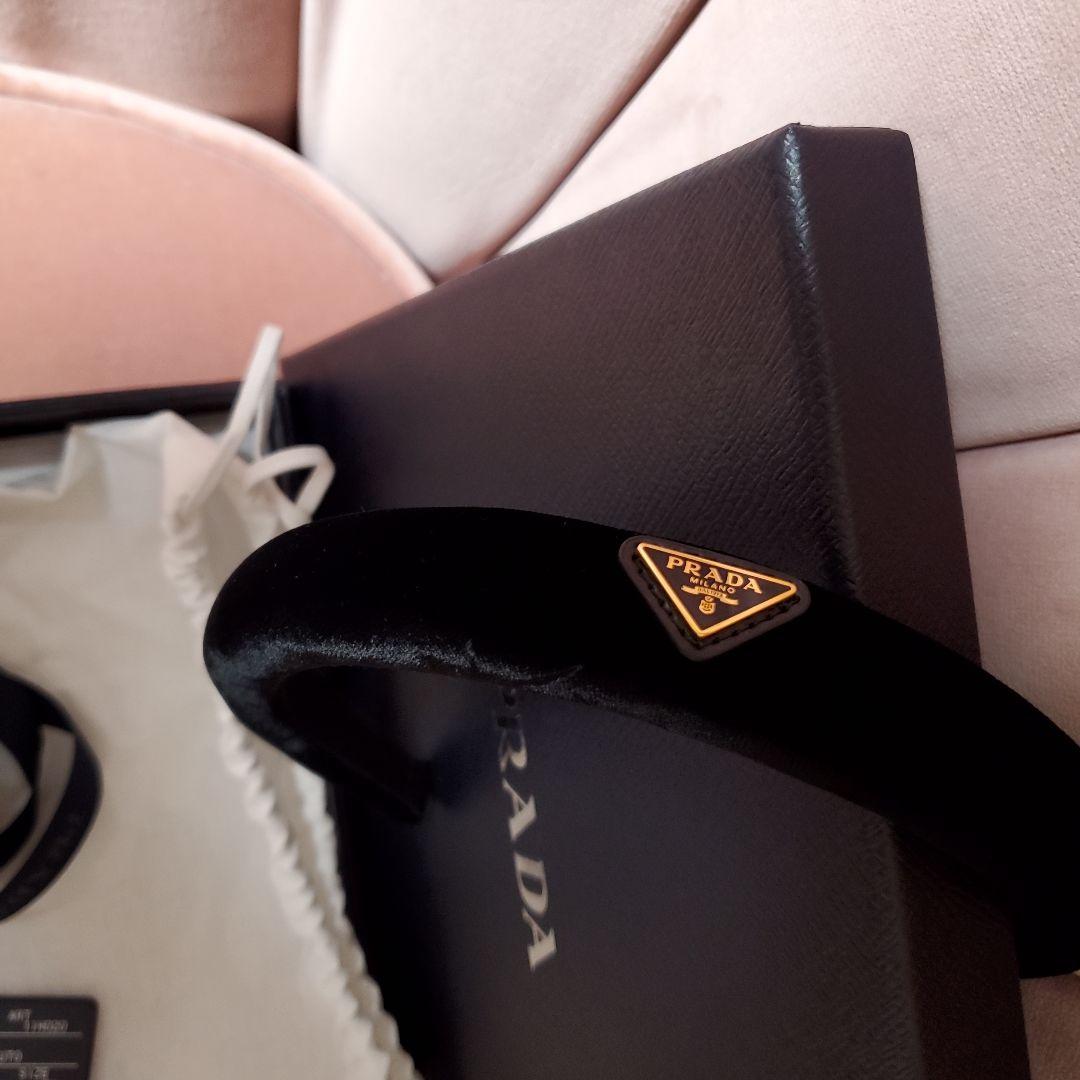 PRADA ブラック カチューシャベルベット　未使用