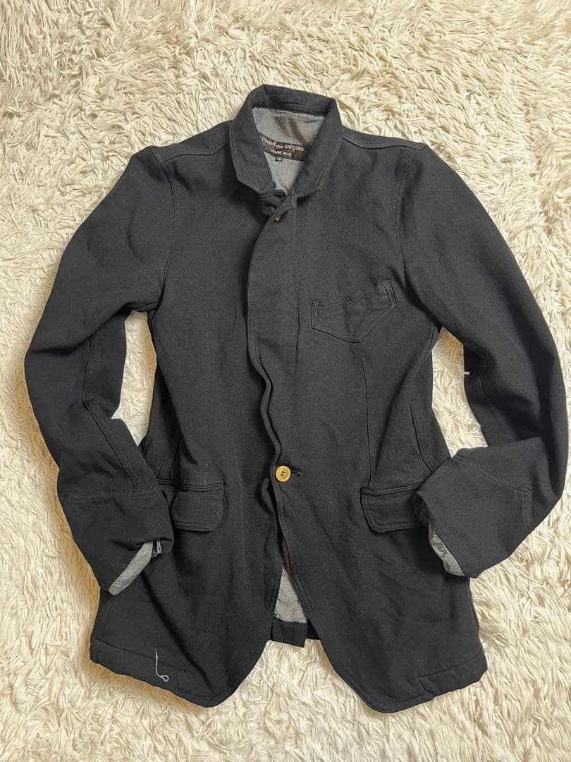 コムデギャルソンオムプリュス　garcon plus 黒ジャケット　ポリ縮絨