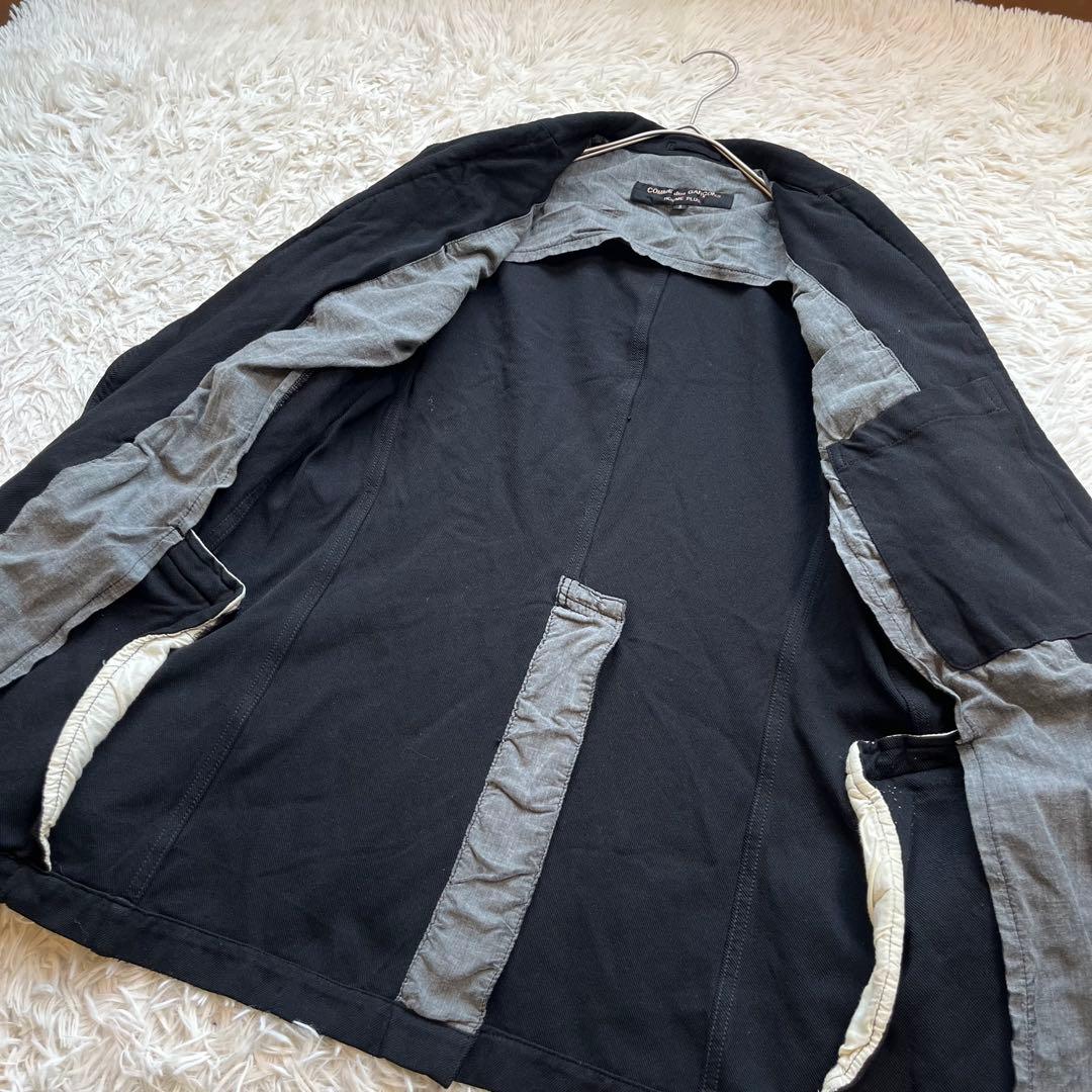 コムデギャルソンオムプリュス　garcon plus 黒ジャケット　ポリ縮絨