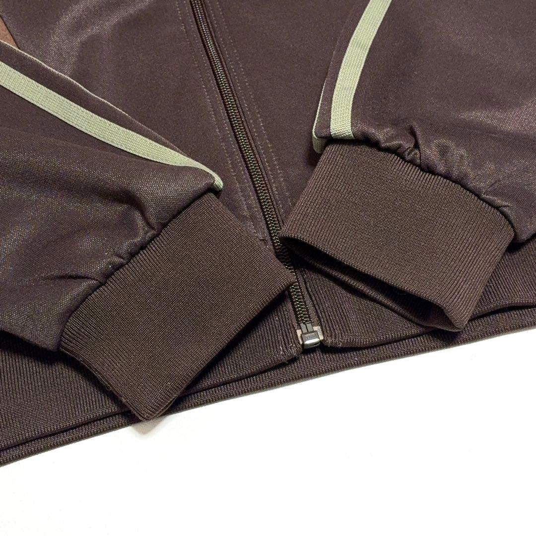 アディダス トラックジャケット ジャージ クレイジーパターン ブラウン サイズO