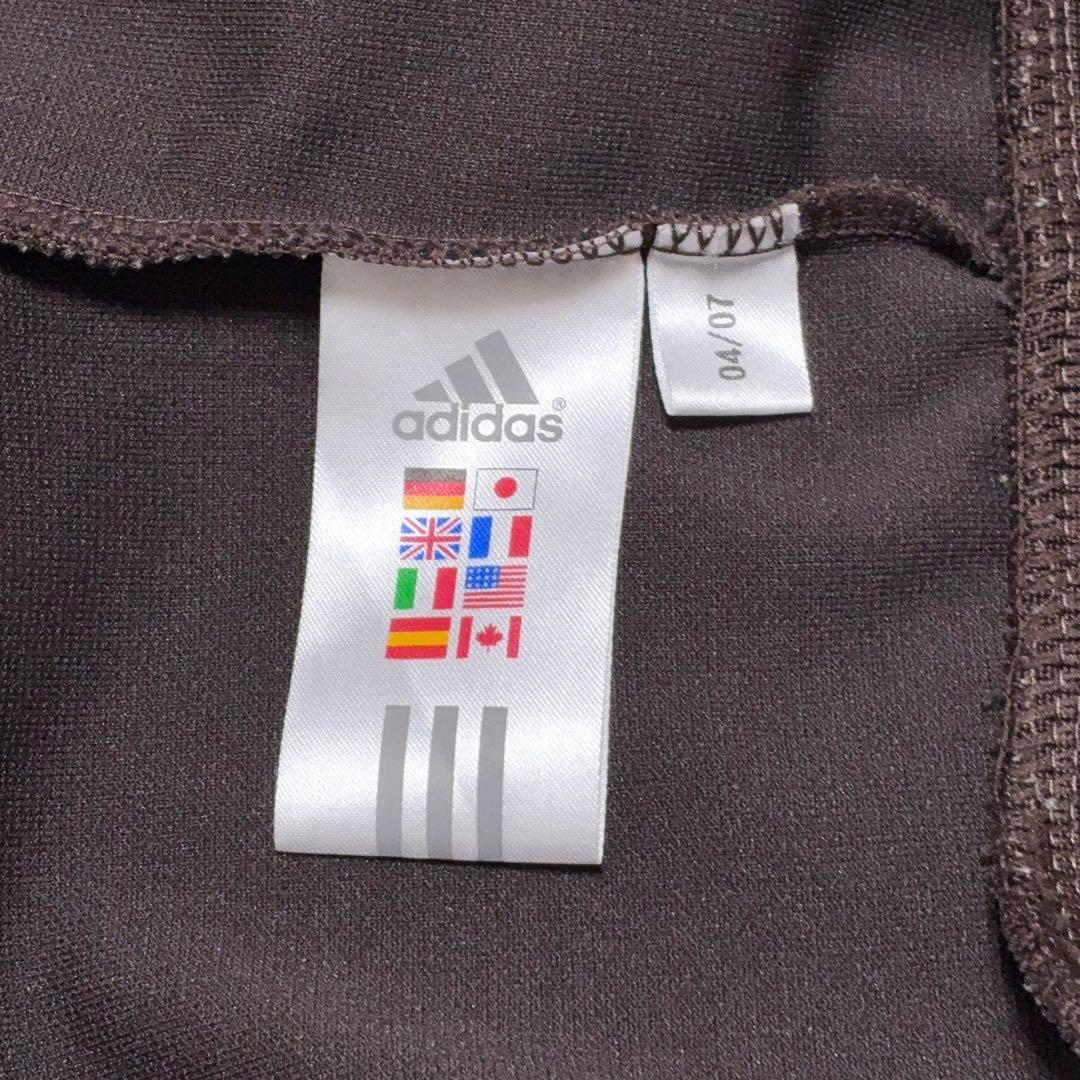 アディダス トラックジャケット ジャージ クレイジーパターン ブラウン サイズO