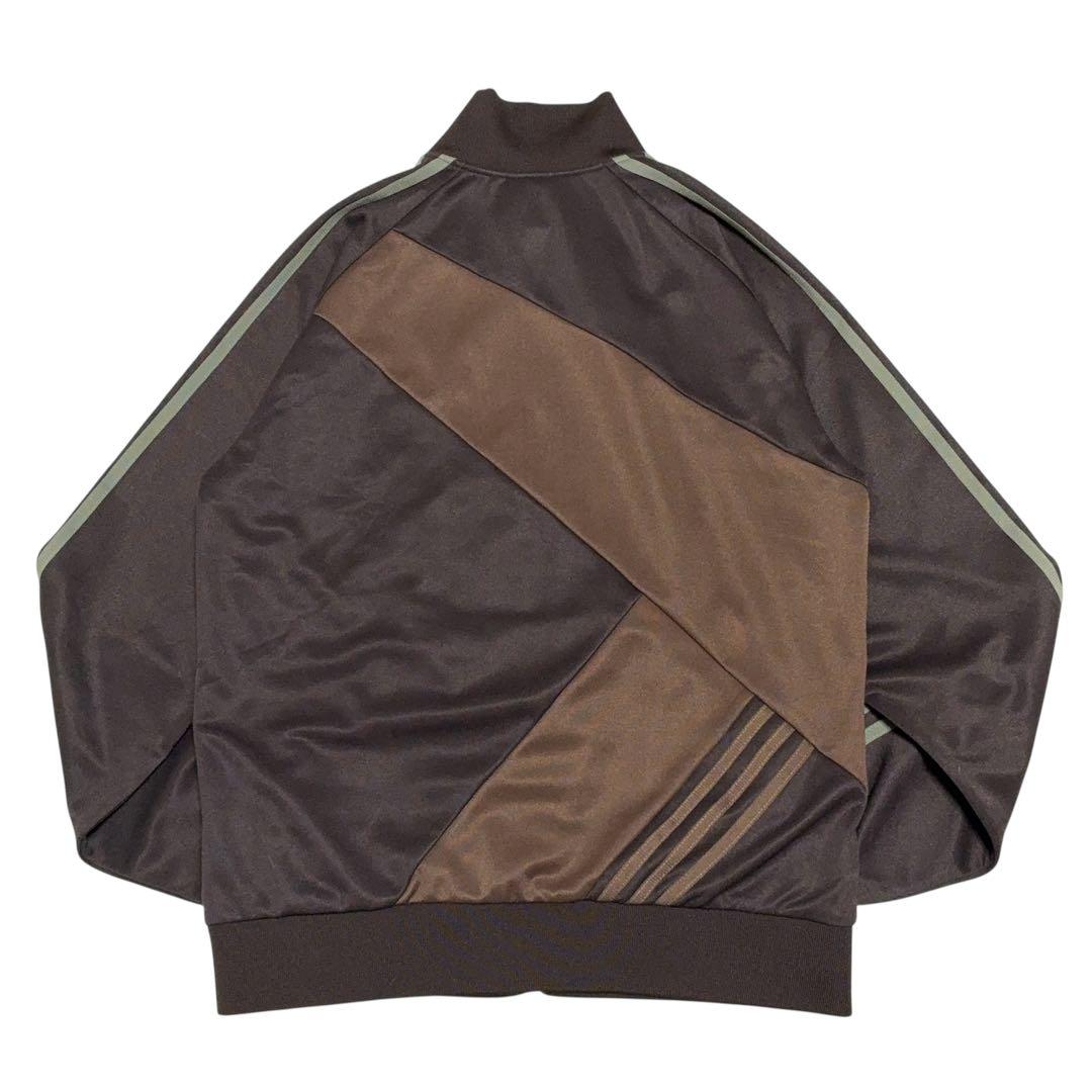 アディダス トラックジャケット ジャージ クレイジーパターン ブラウン サイズO