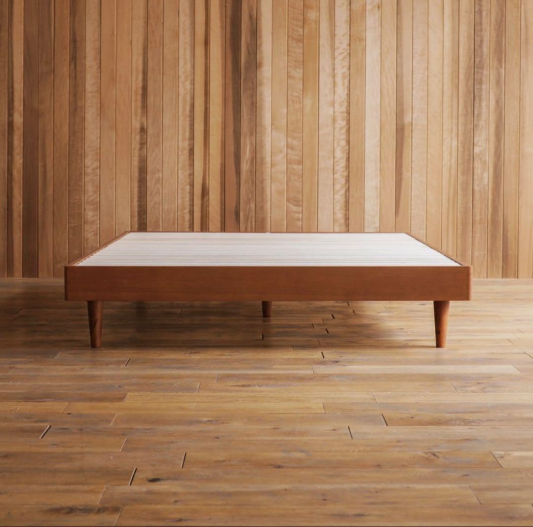 【美品】Re:CENO クイーンサイズ ベッドフレーム ブラウン