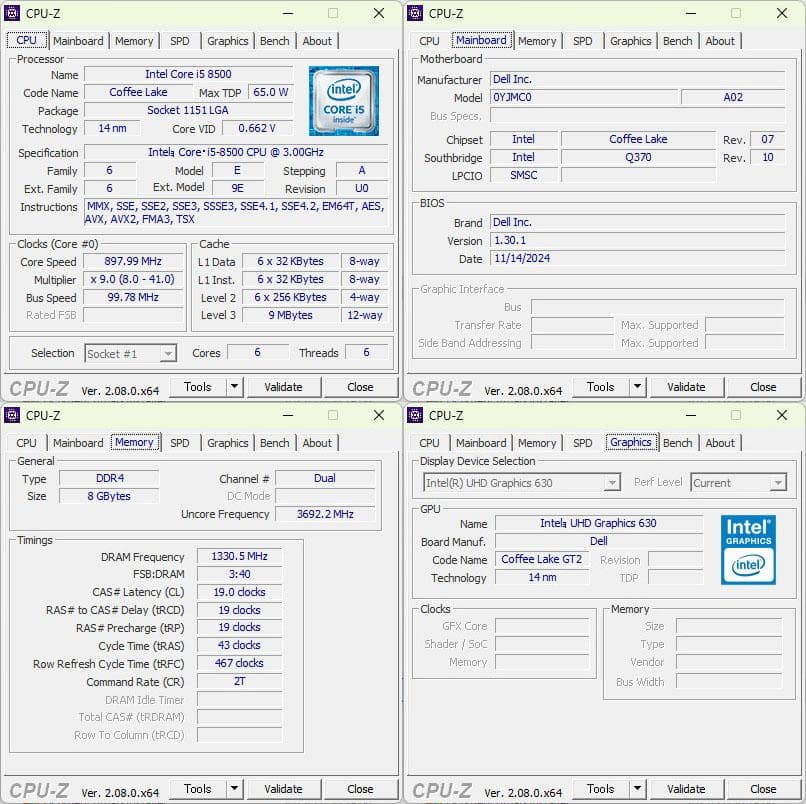 【快適・美品】 DELL OptiPlex5070 SFF i5 8500
